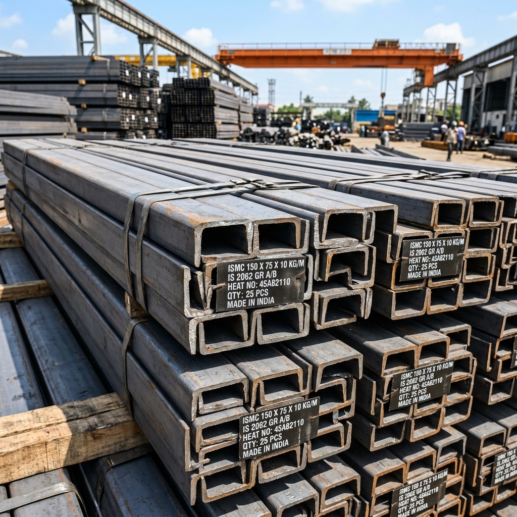 High tensile IS 2062 Grade Mild Steel C Channel stockist and supplier - Mildsteelchannel.com